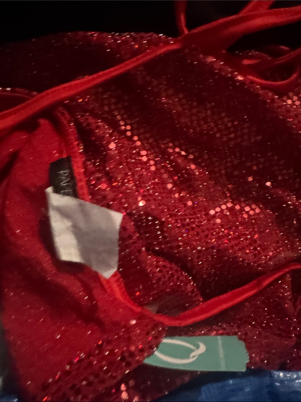 Red Sequin Women's top Unbranded